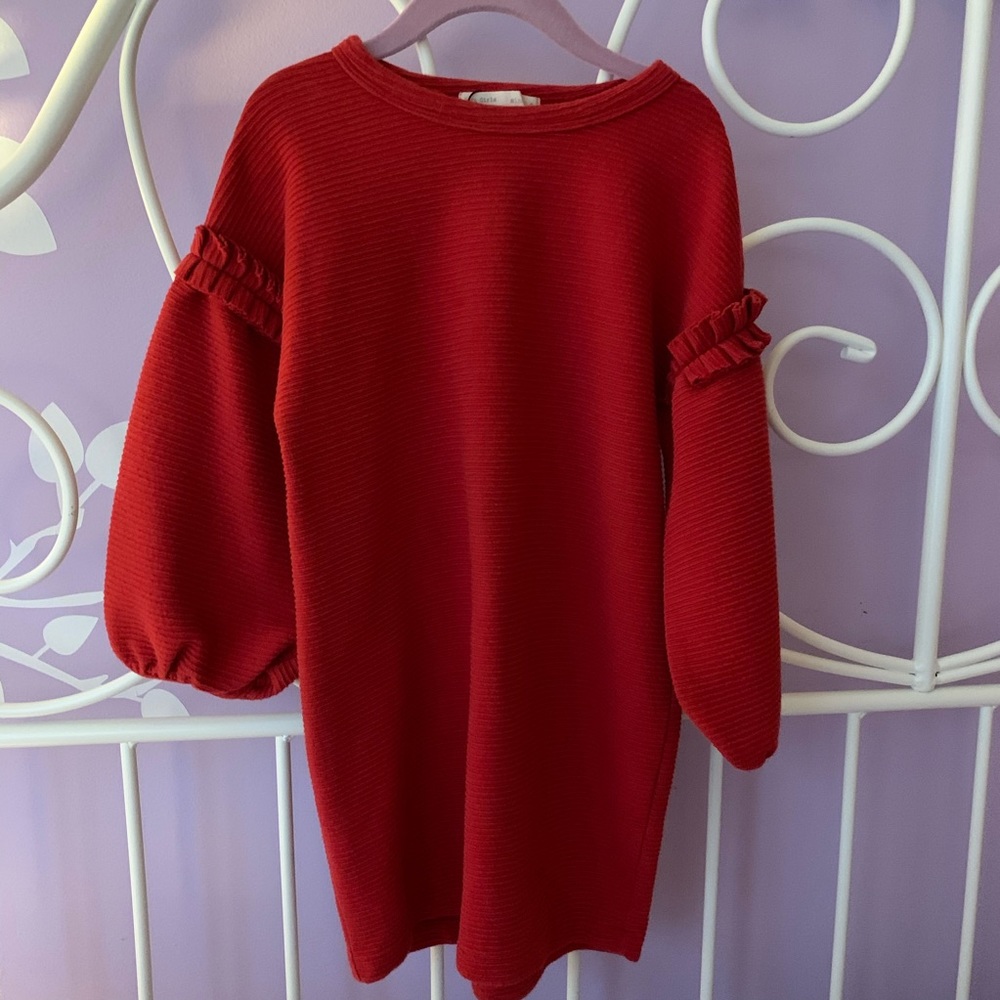 Red Zara girls dress
